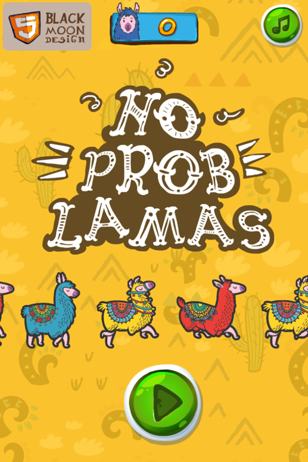 No Problamas Game Welcome Screen Screenshot.