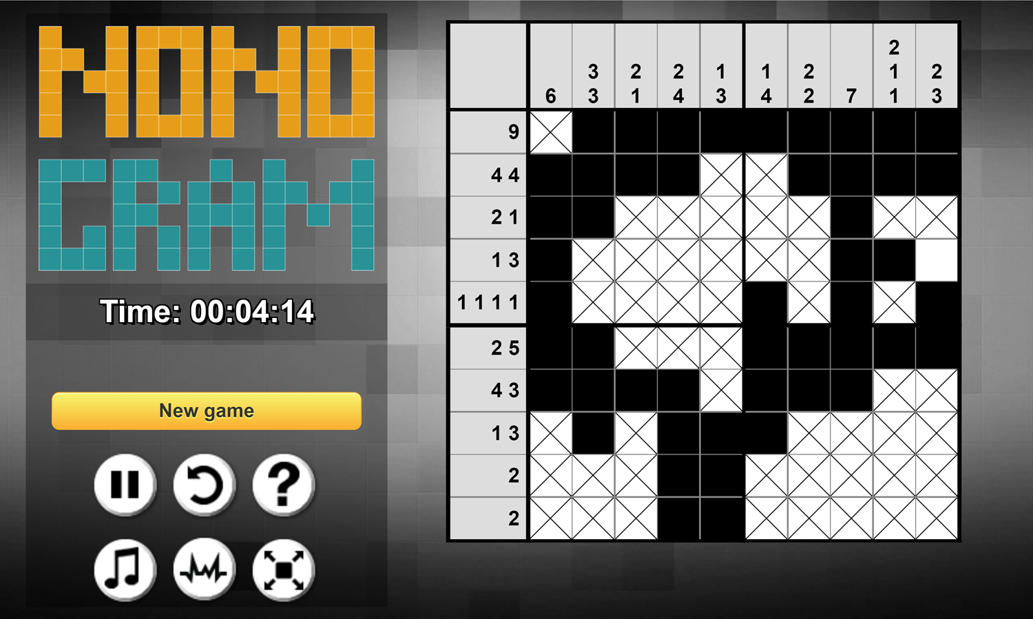 Nonogram Gameplay Screenshot.