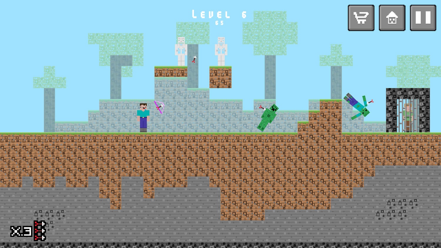 NoobHood Game Level Progress Screenshot.