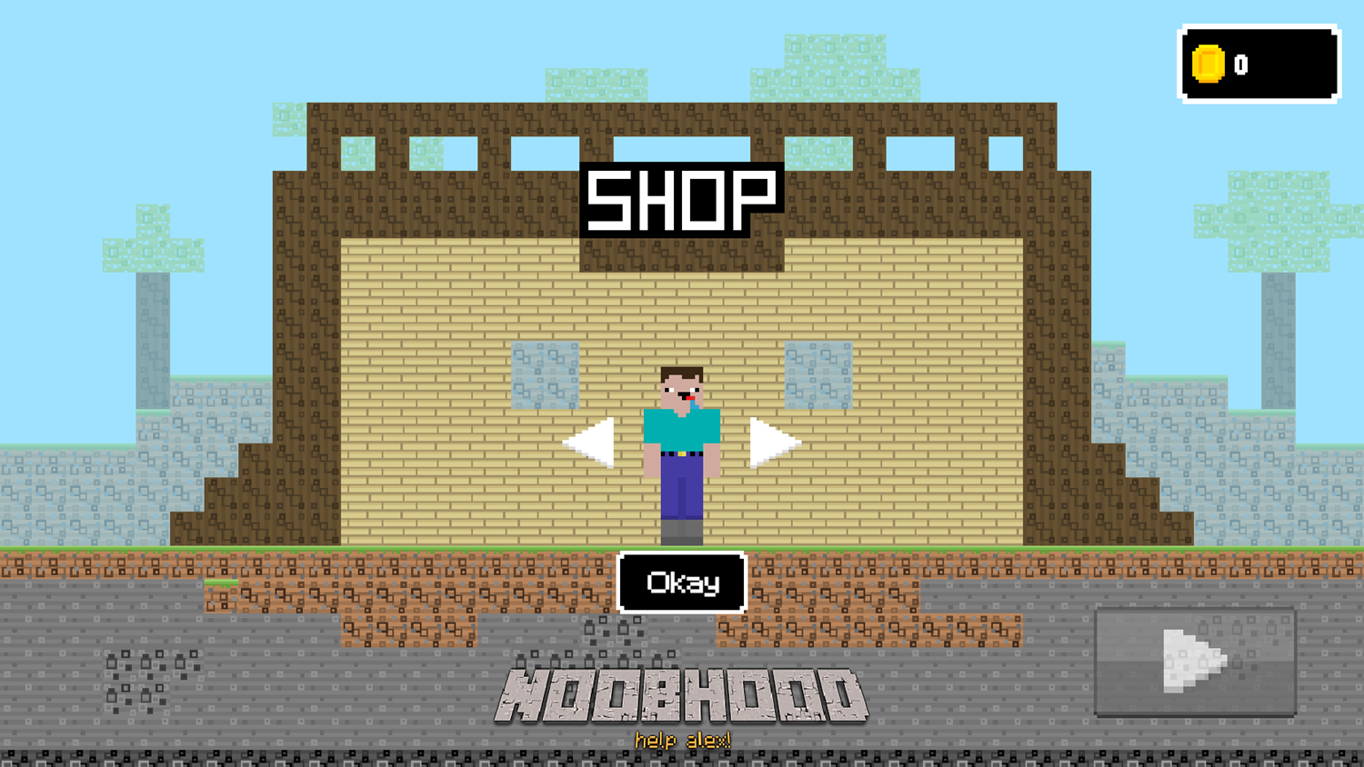 NoobHood Game Shop Screenshot.