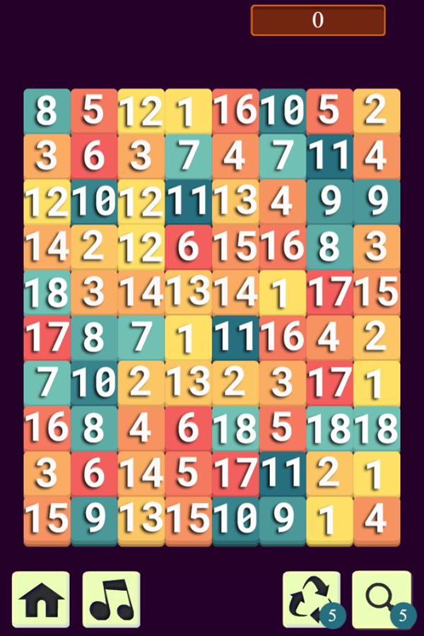 Number Connect Game Level Start Screenshot.