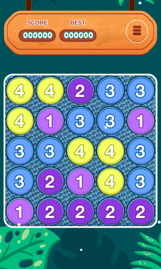 Number Connect Game Start Screenshot.