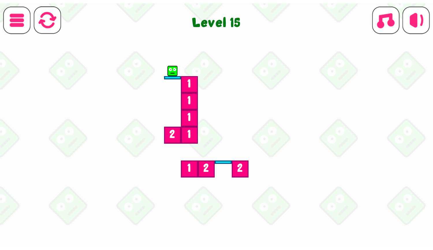 Number Jumping Game Level Progress Screenshot.