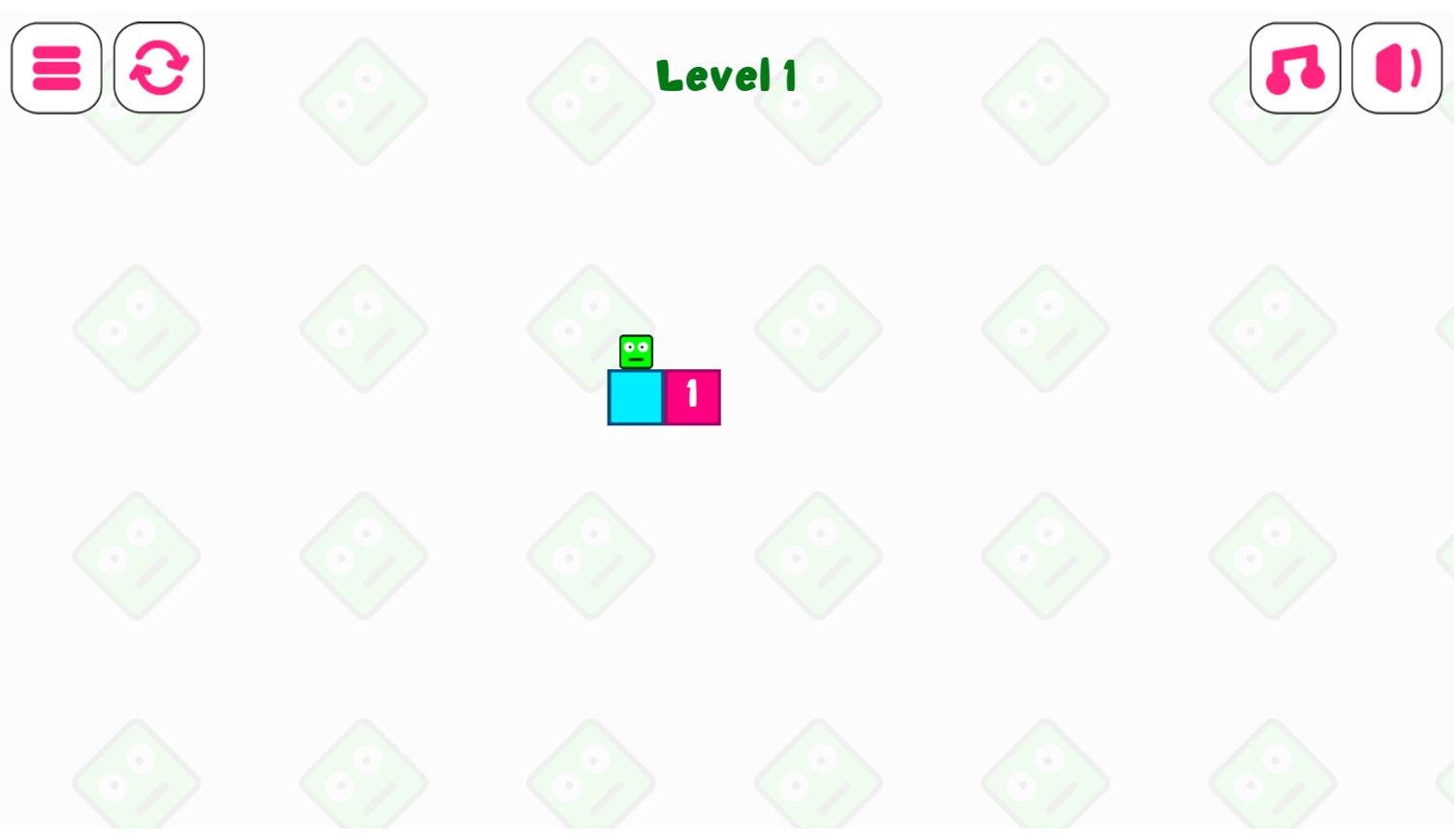 Number Jumping Game Level Start Screenshot.