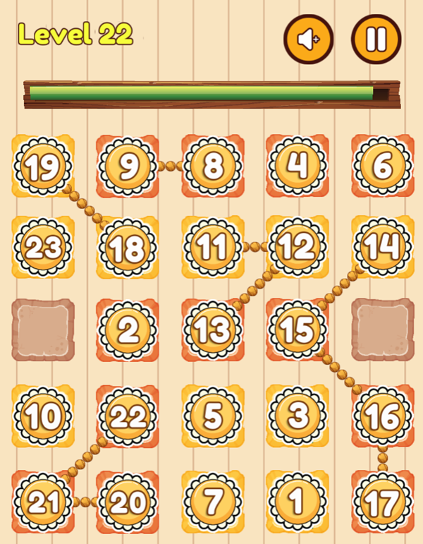 Numbers Game Advanced Level Screenshot.
