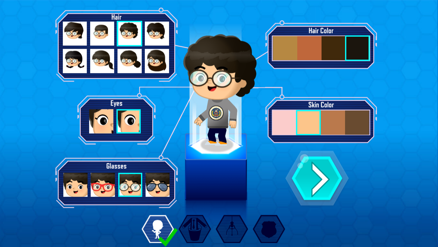 Odd Squad Agent Academy Game Character Select Screenshot.