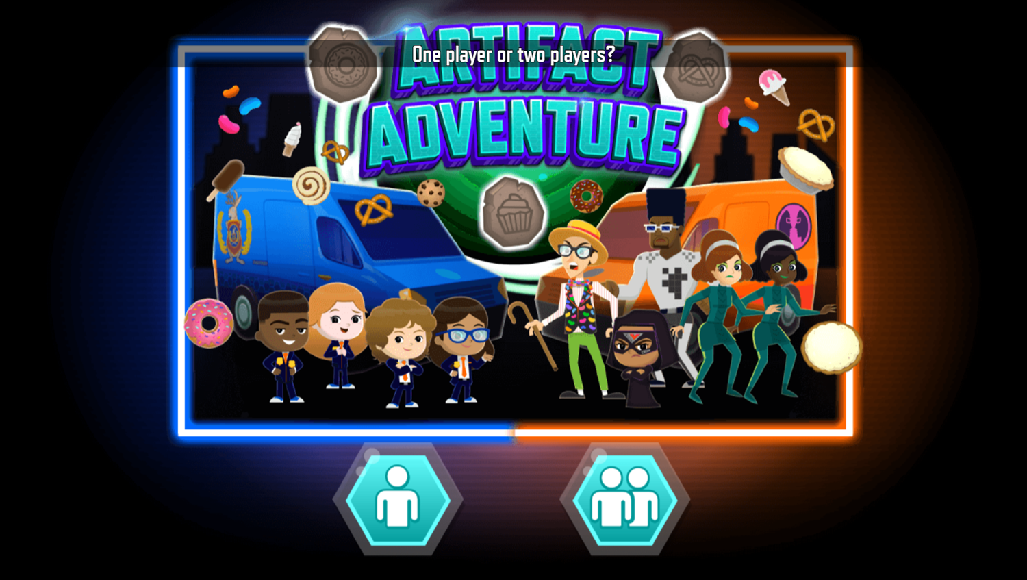 Odd Squad Artifact Adventure Game Players Select Screenshot.