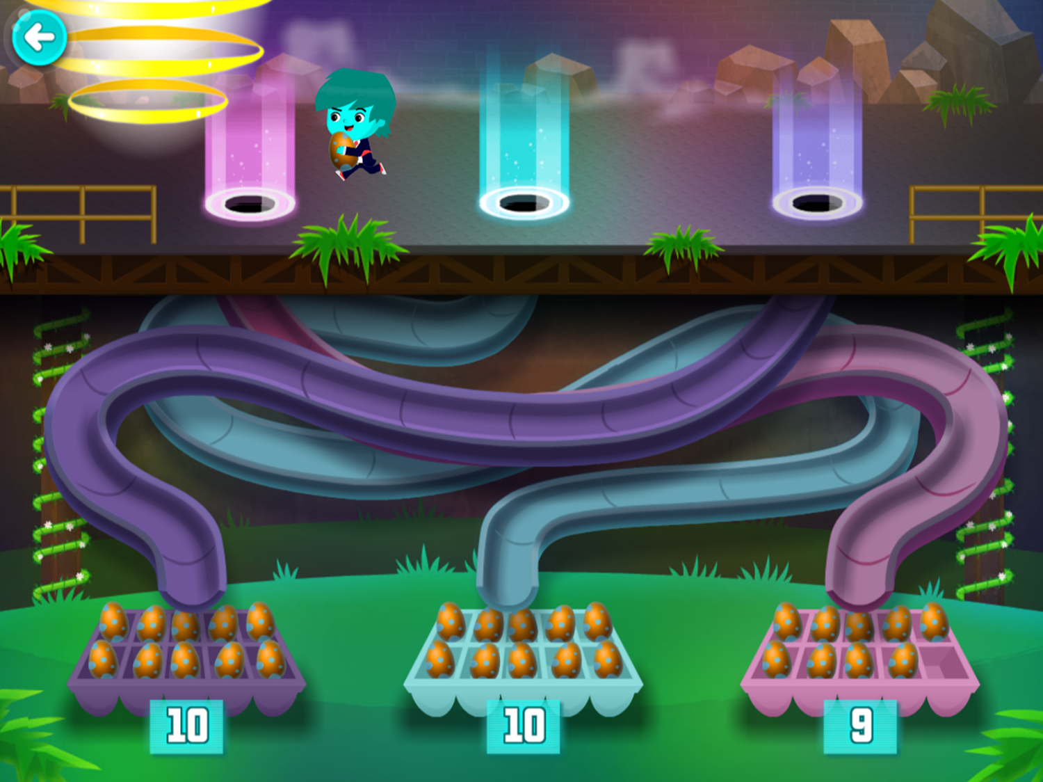 Odd Squad Cases Game Egg Boxes Play Screenshot.