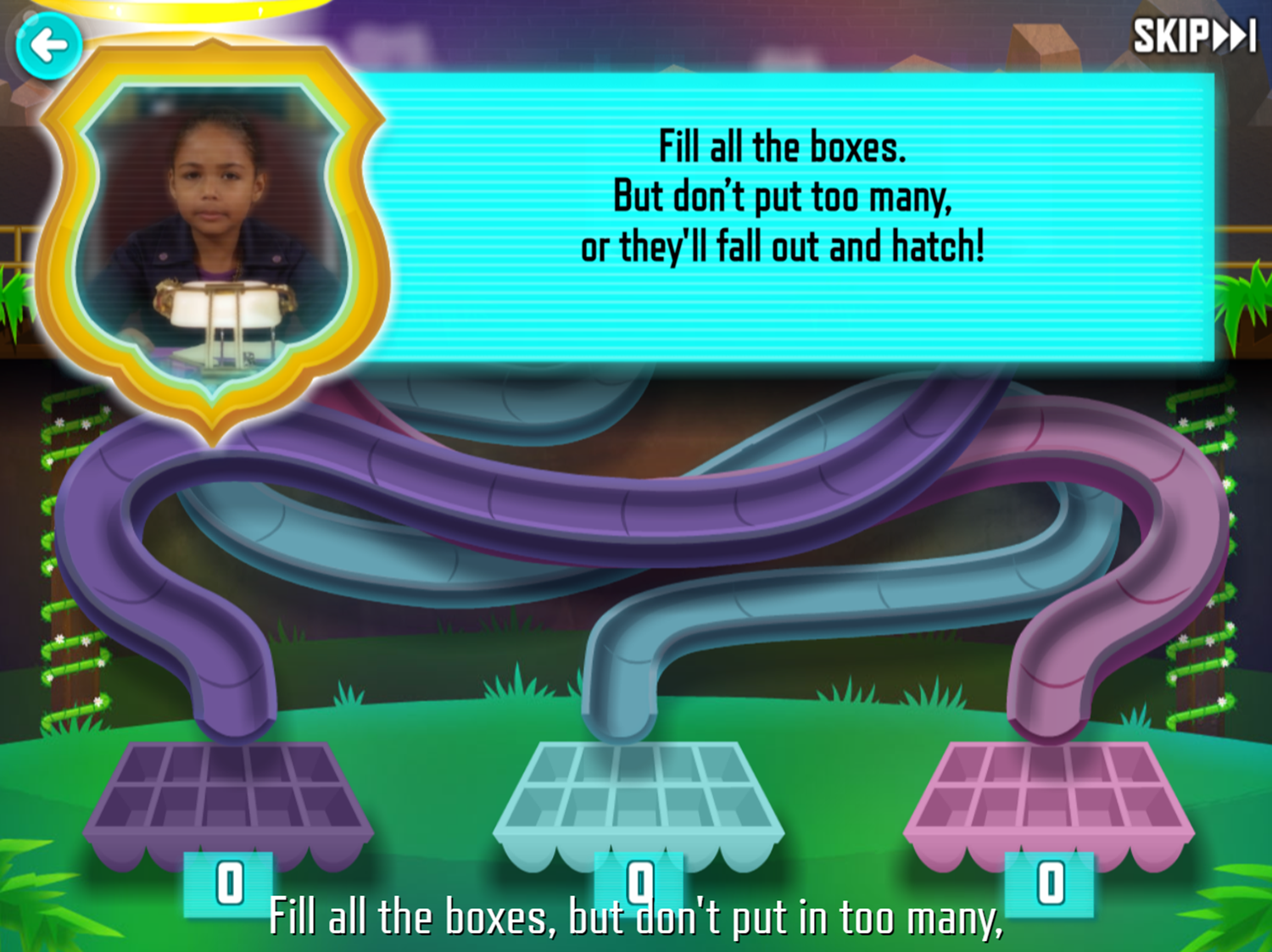 Odd Squad Cases Game Egg Boxes How To Play Screenshot.
