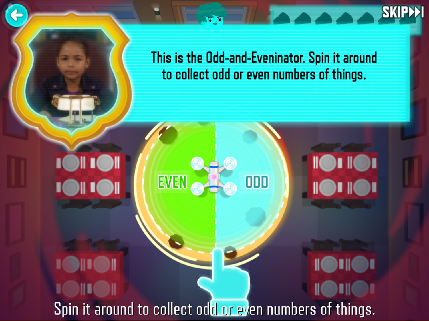 Odd Squad Cases Game Odd And Evenator How To Play Screenshot.