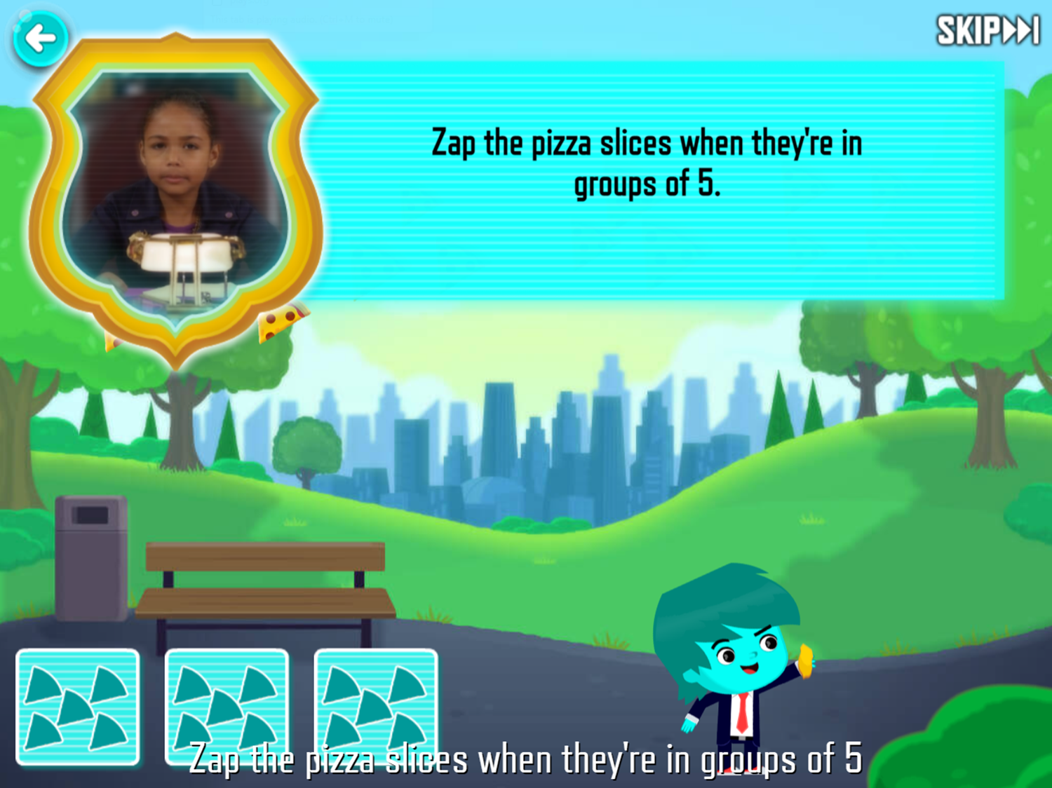 Odd Squad Cases Game Pizza Zap How To Play Screenshot.