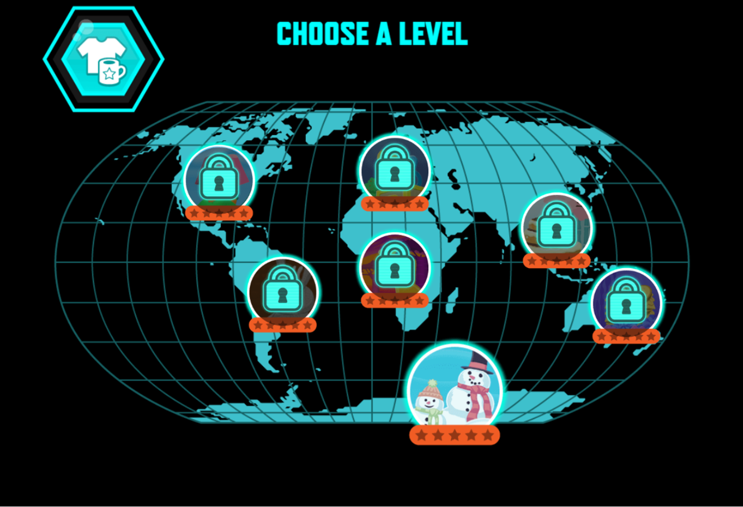 Odd Squad Oddstacle Course Game Choose Level Screenshot.