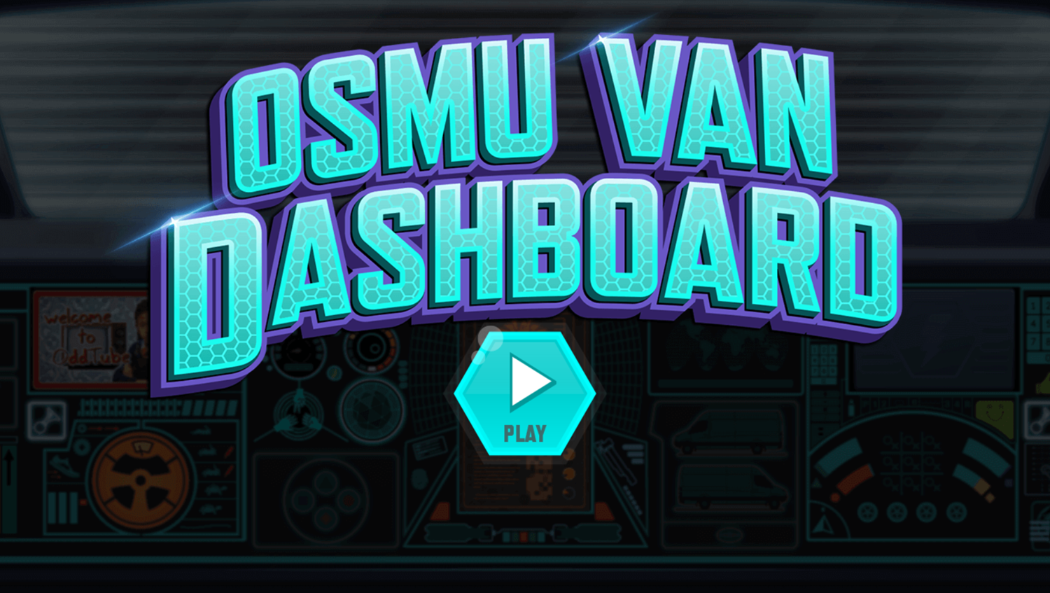 Odd Squad OSMN Van Dashboard Game Welcome Screen Screenshot.