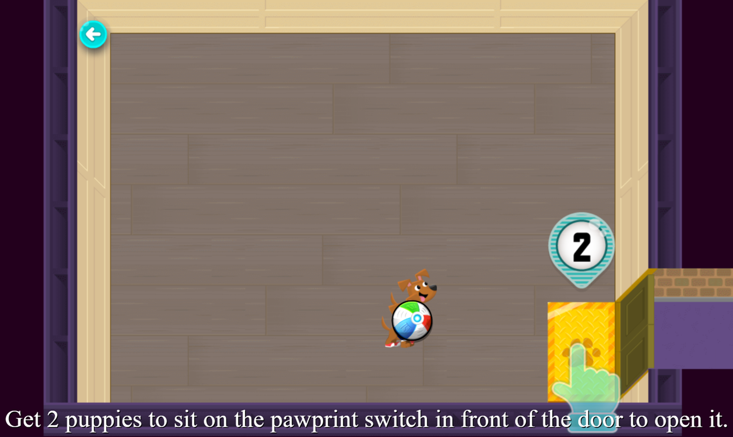 Odd Squad Puppy Quest Game Instructions Screenshot.