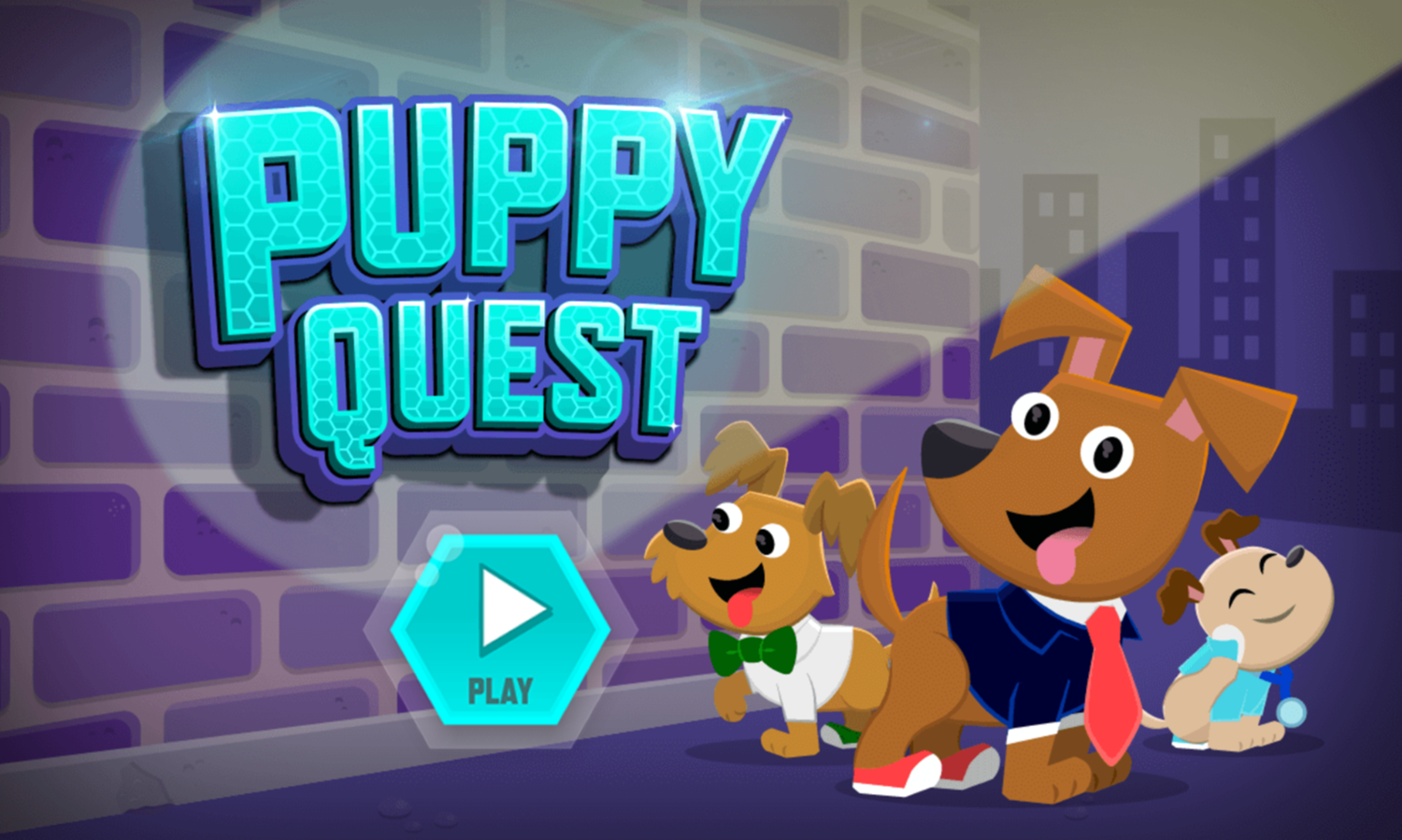 Odd Squad Puppy Quest Game Welcome Screen Screenshot.