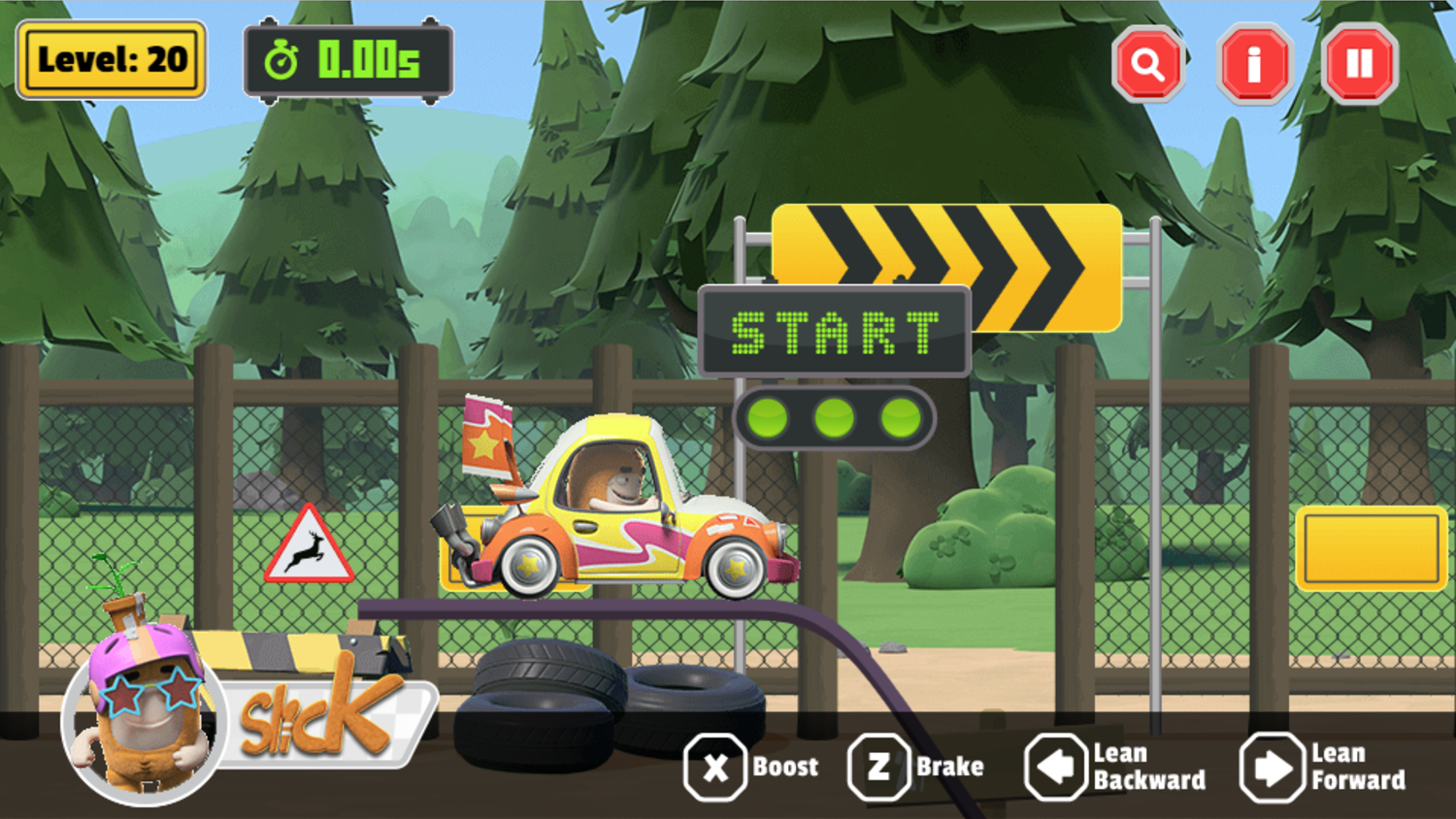 Oddbods Monster Truck Challenge Game Slick Screenshot.