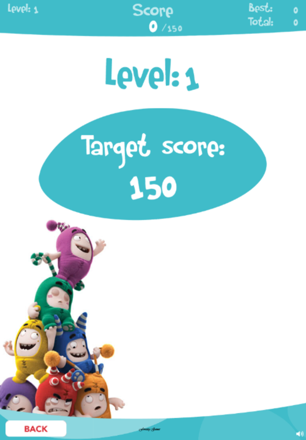 Oddbods Samebods Game Level 1 Screenshot.