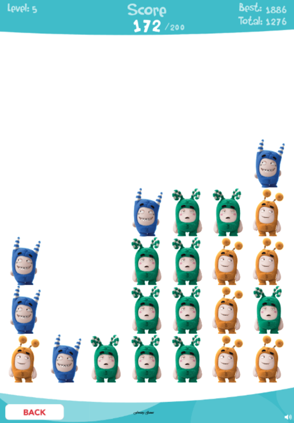 Oddbods Samebods Game Play Screenshot.