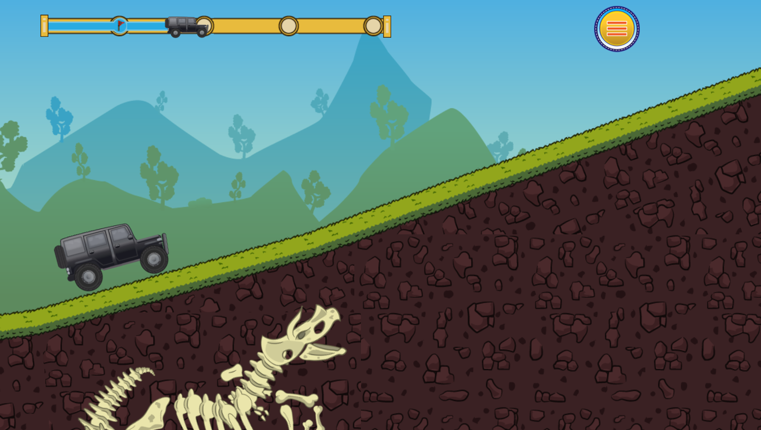 Off Road Climber Game Play Screenshot.
