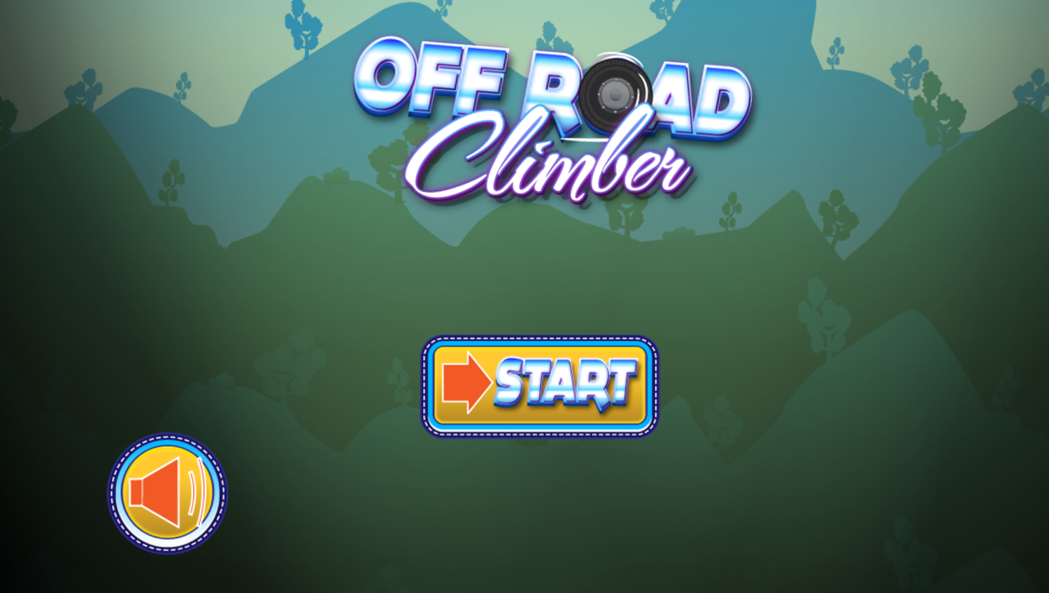 Off Road Climber Game Welcome Screen Screenshot.