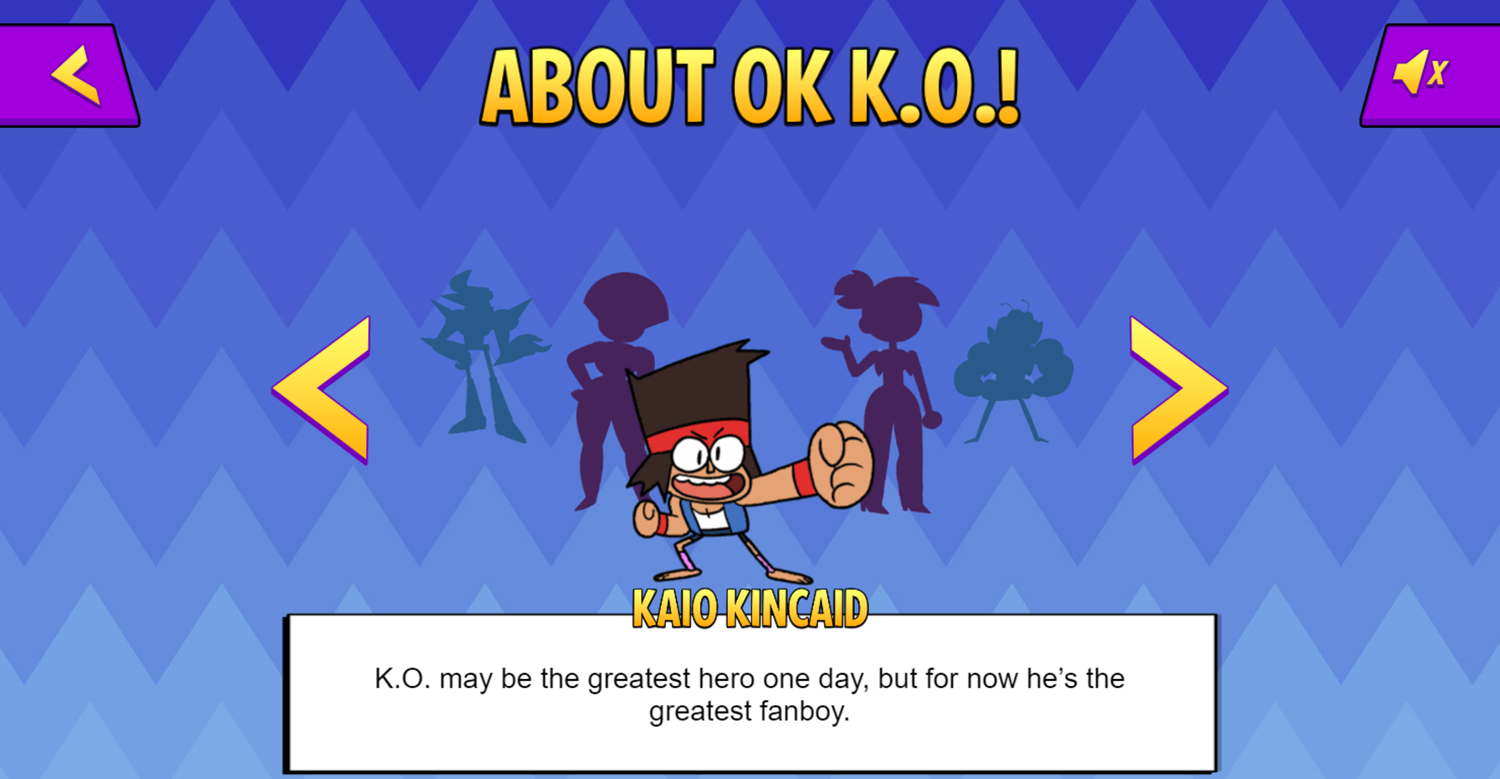 OK K.O. Let's Be Heroes Parking Lot Wars Character Profile Screenshot.