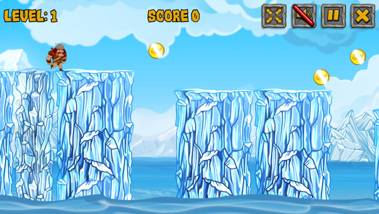 Olaf the Viking Game Start Screenshot.