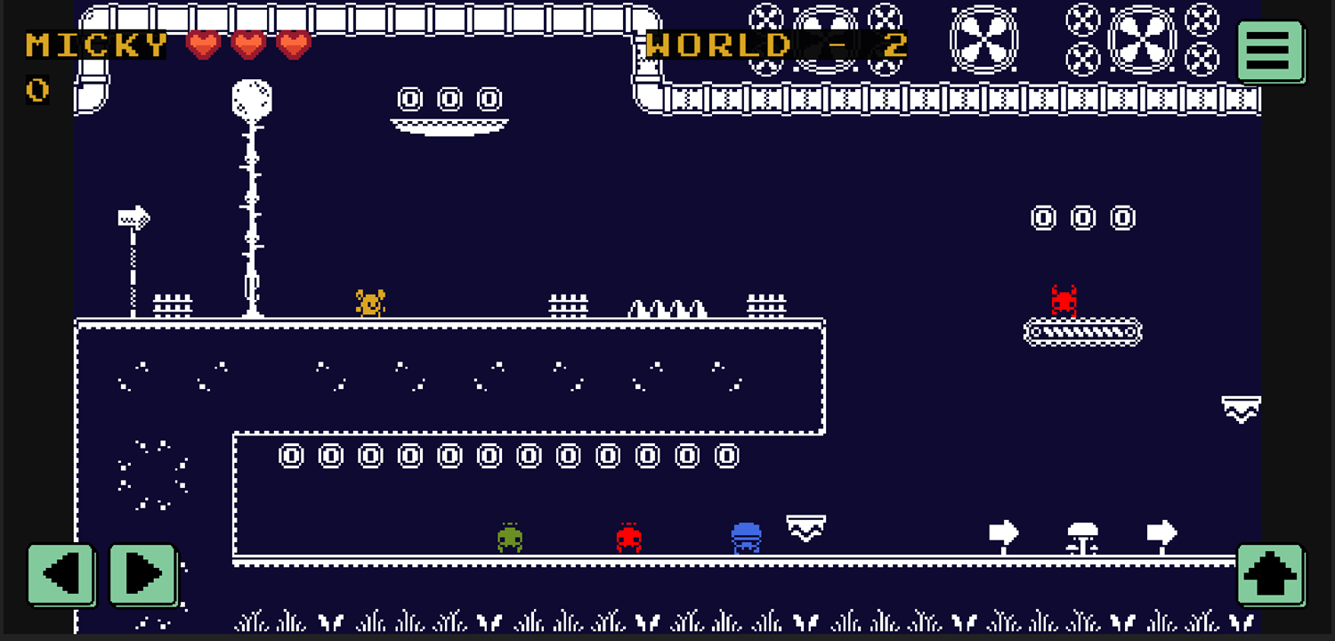 One Bit Platformer Gameplay Screenshot.