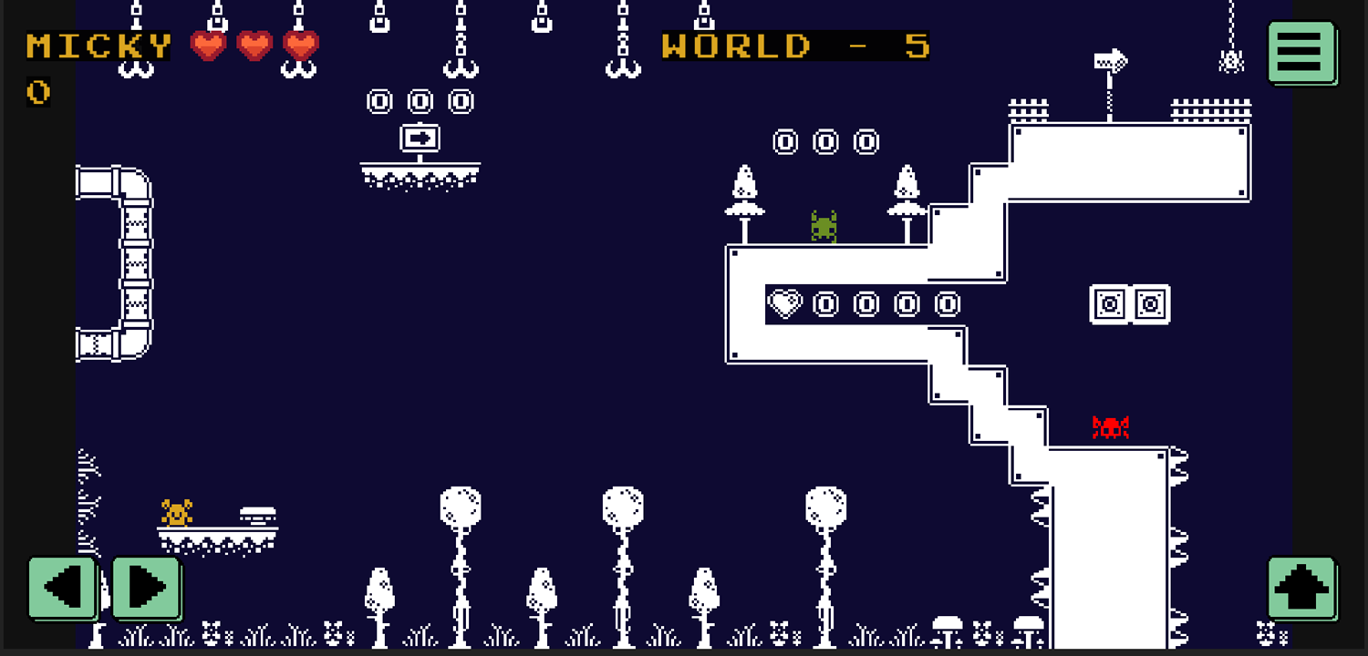 One Bit Platformer Game World 5 Screenshot.