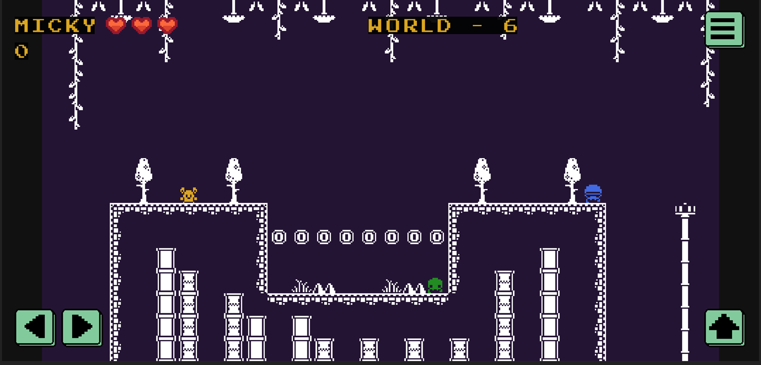 One Bit Platformer Game World 6 Screenshot.