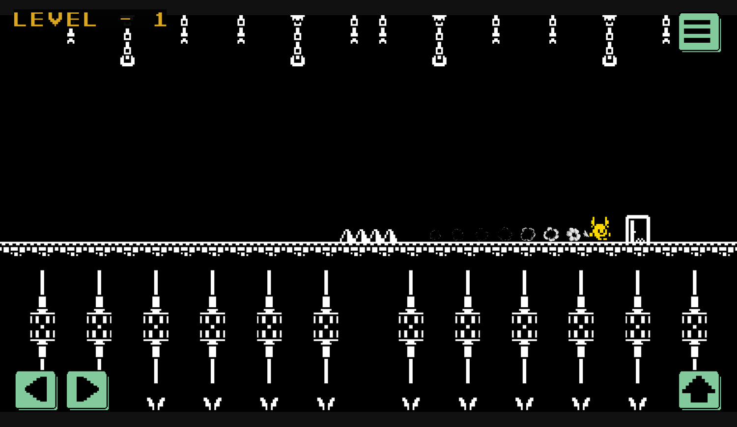 One Bit Survival Game Level Complete Screenshot.