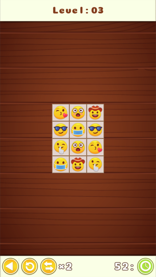 Onet Emoji Connect Game Screenshot.