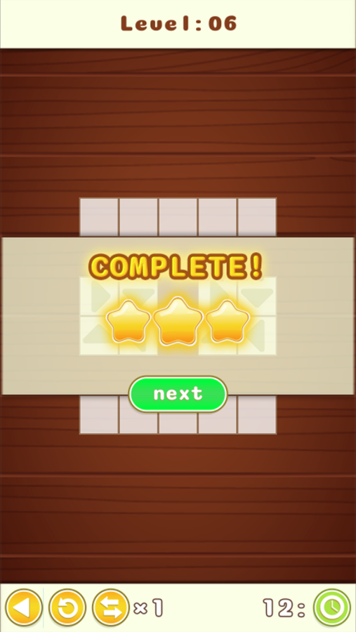 Onet Emoji Connect Game Level Complete Screen Screenshot.