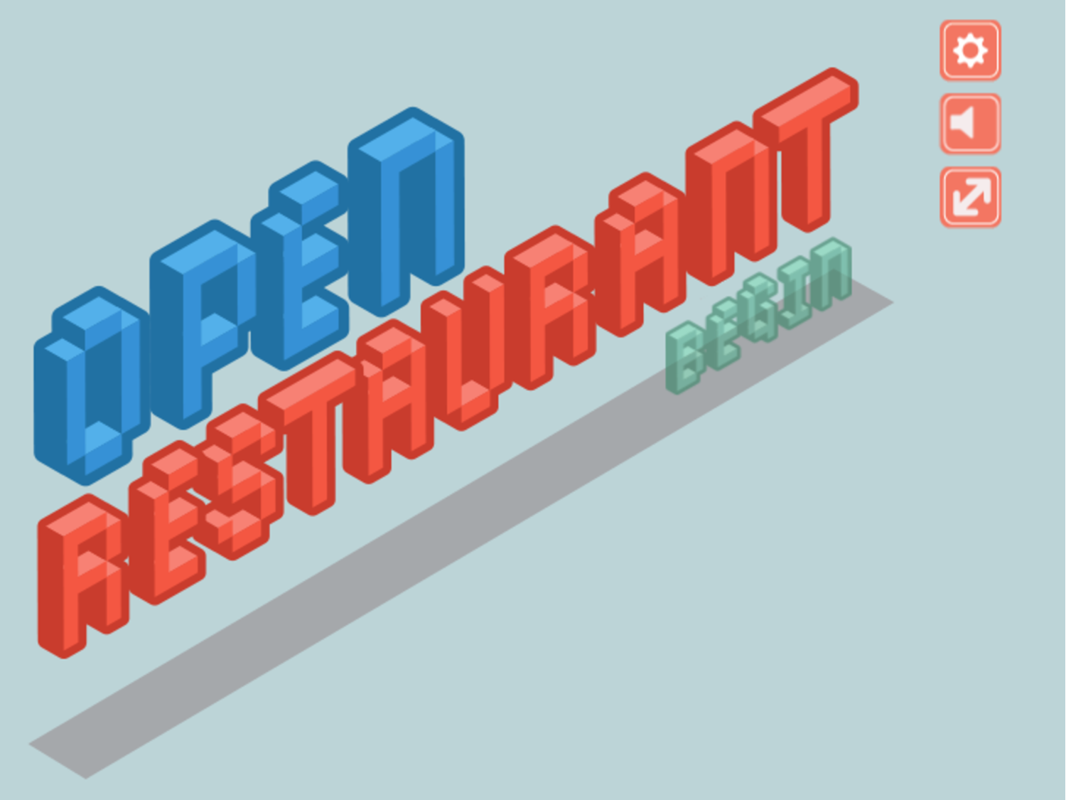 Open Restaurant Game Welcome Screenshot.