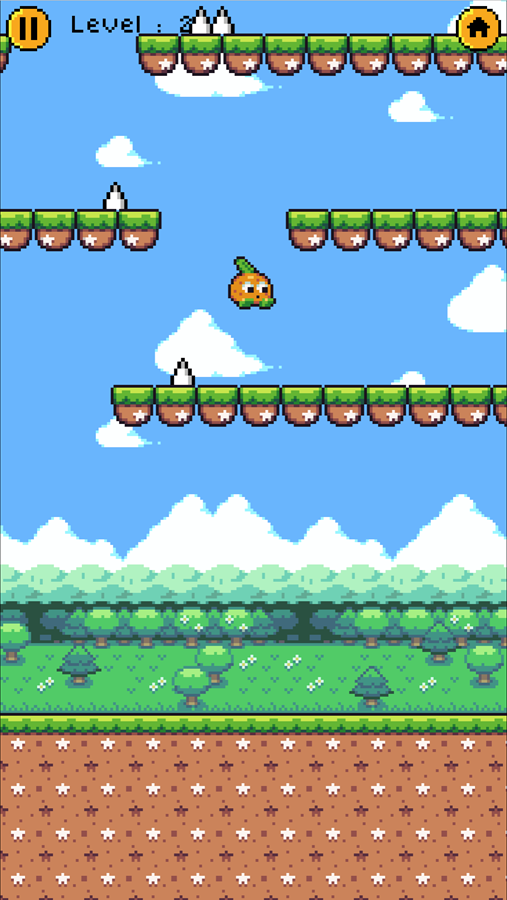 Orange Drop Game Screenshot.