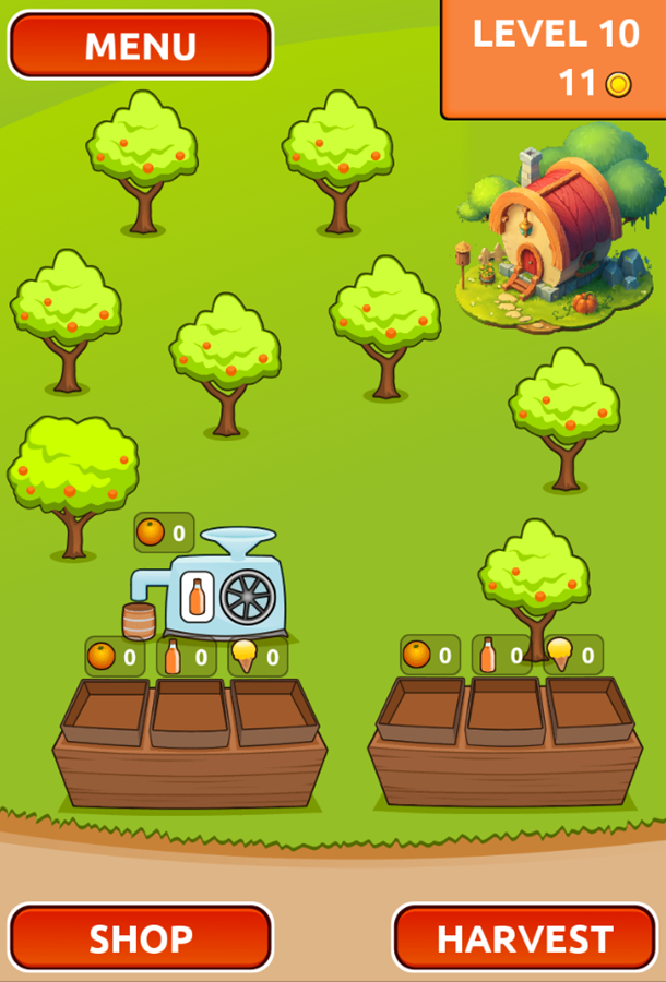 Orange Farm Game Screenshot.