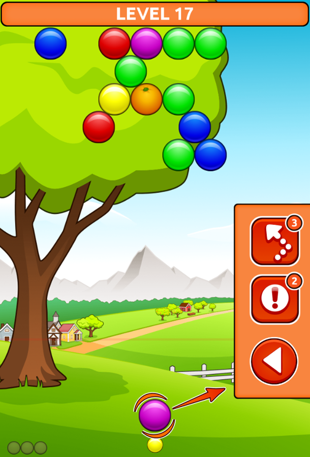 Orange Farm Game Power Ups Menu Screen Screenshot.