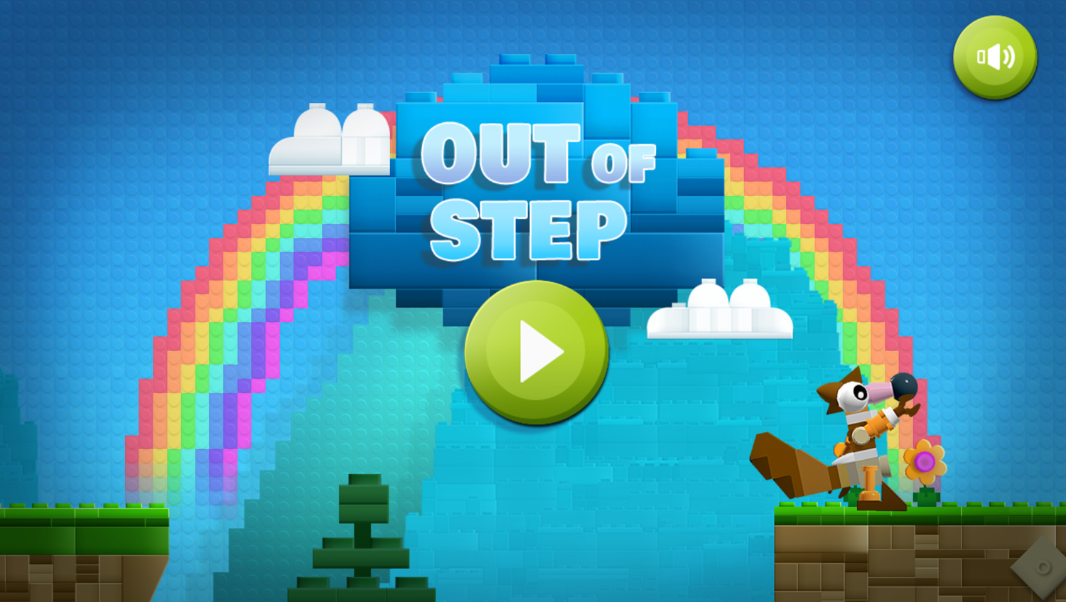 Out of Step Game Welcome Screen Screenshot.