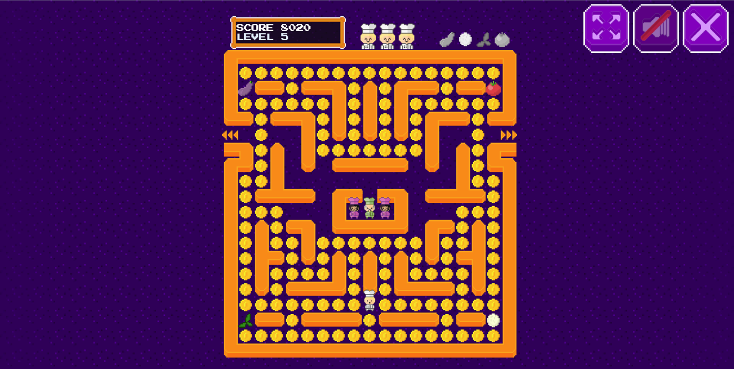 Pac-Chef Game Screenshot.