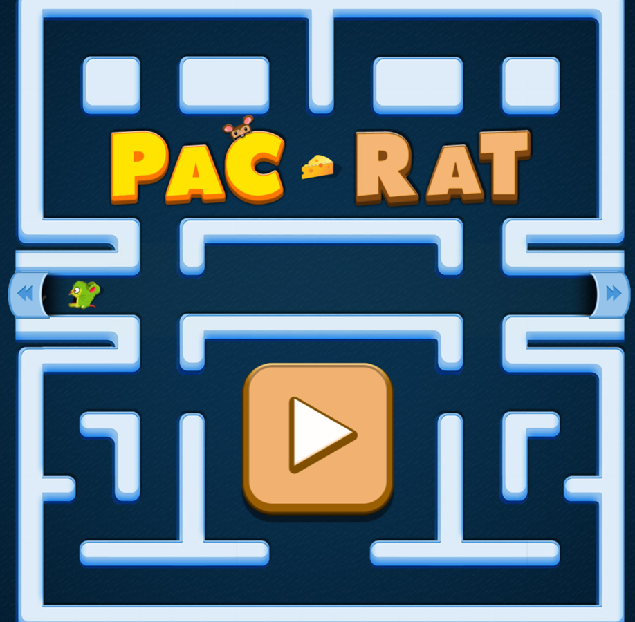 Pac Rat Game Welcome Screenshot.
