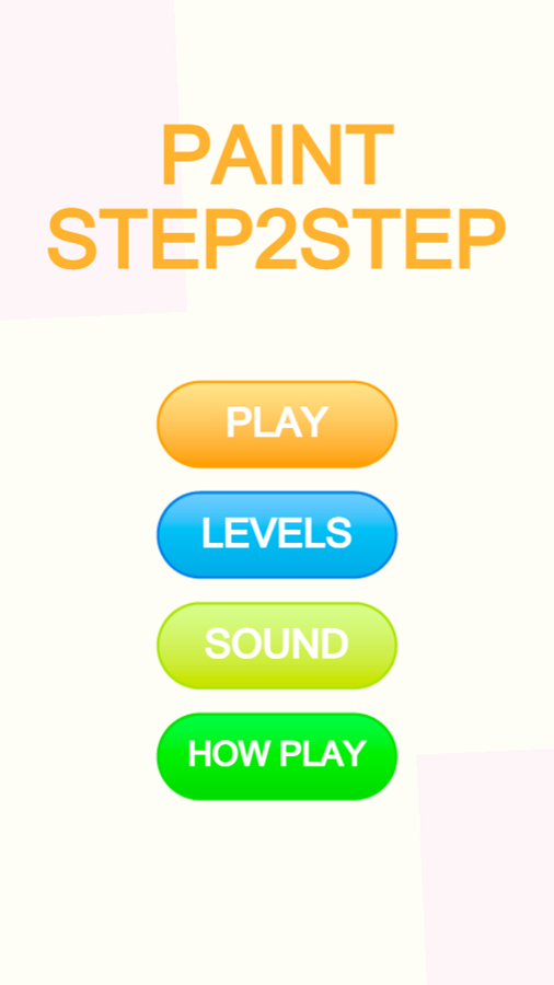 Paint Step2Step Game Welcome Screen Screenshot.