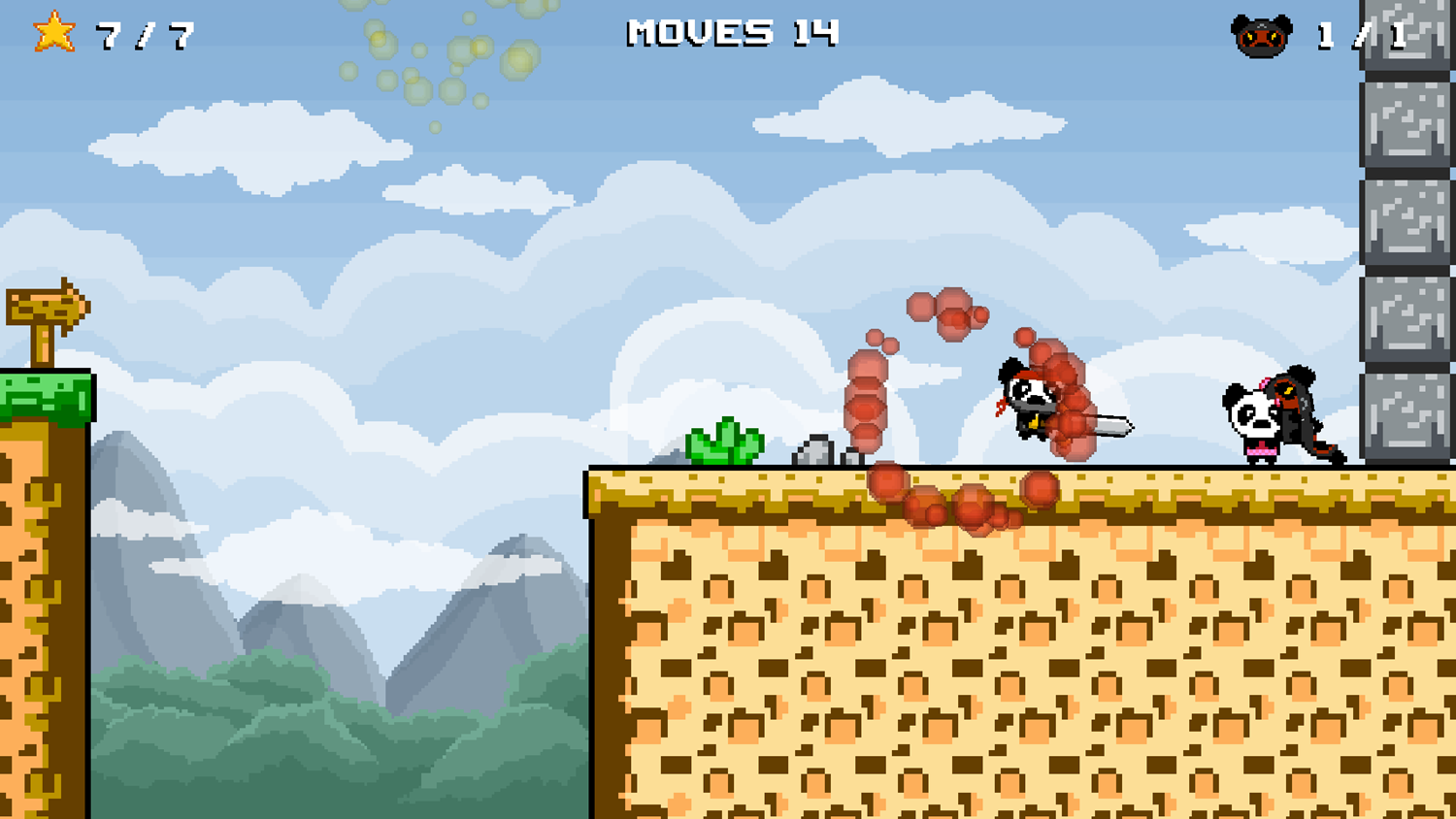 Panda Fight Game Play Screenshot.