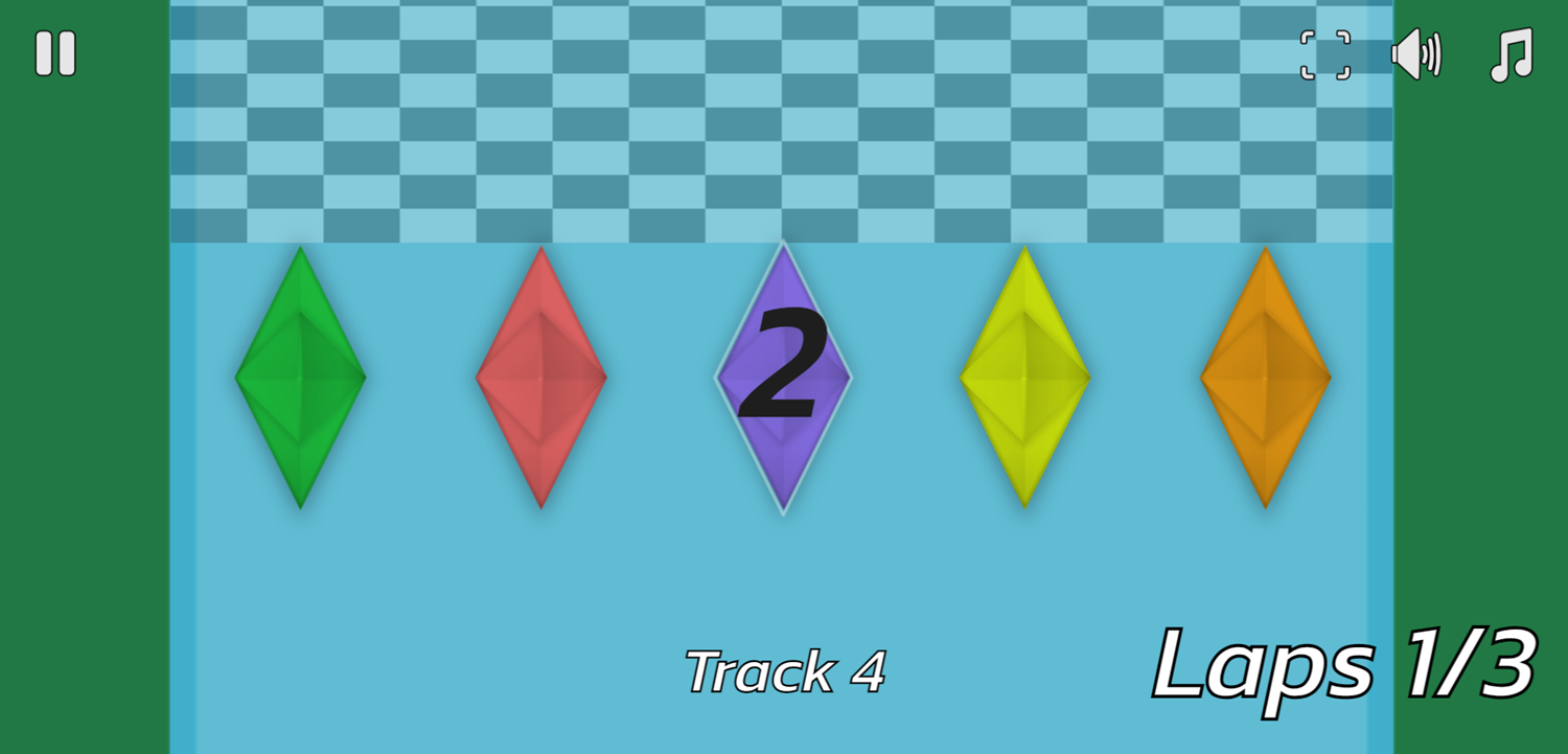 Paper Boats Racing Game Screenshot.