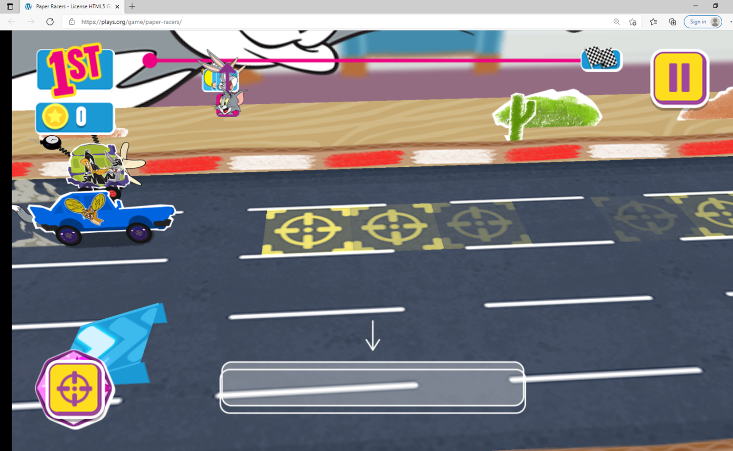 Paper Racers Game Screenshot.
