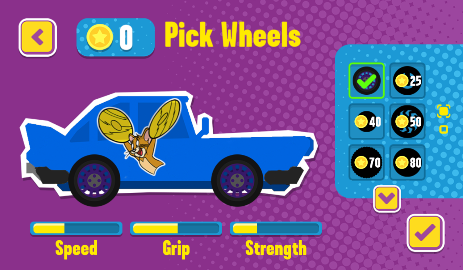 Paper Racers Game Pick Wheels Screenshot.