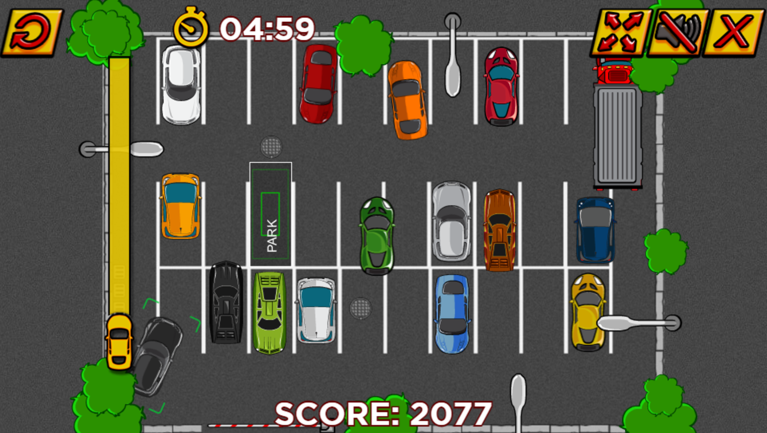 Park Your Car Game Level Progress Screenshot.