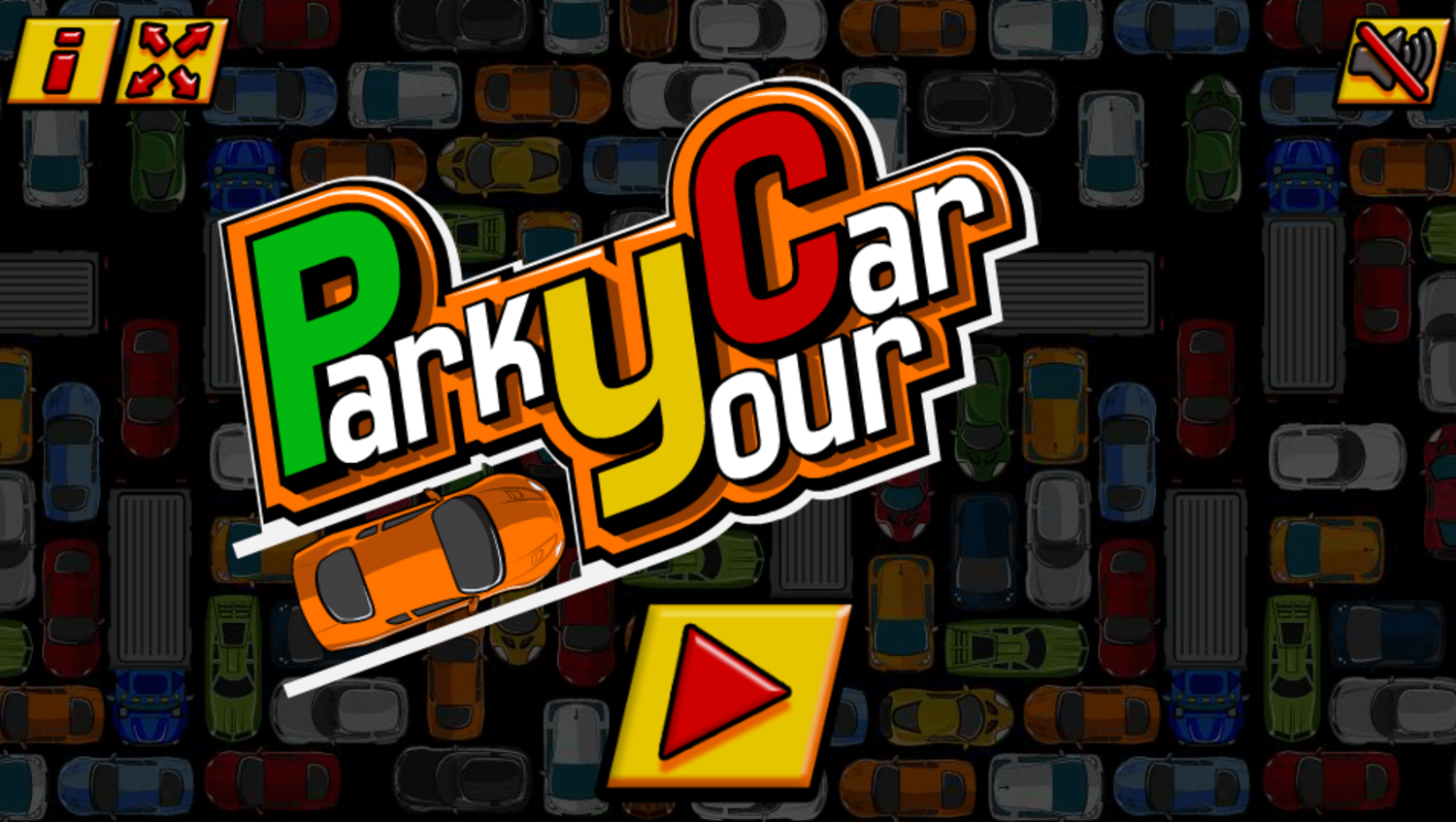 Park Your Car Game Welcome Screen Screenshot.