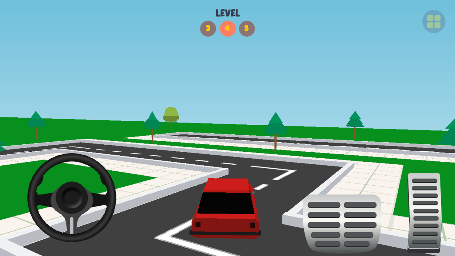 Parking Car Game Car Maneuver Screenshot.