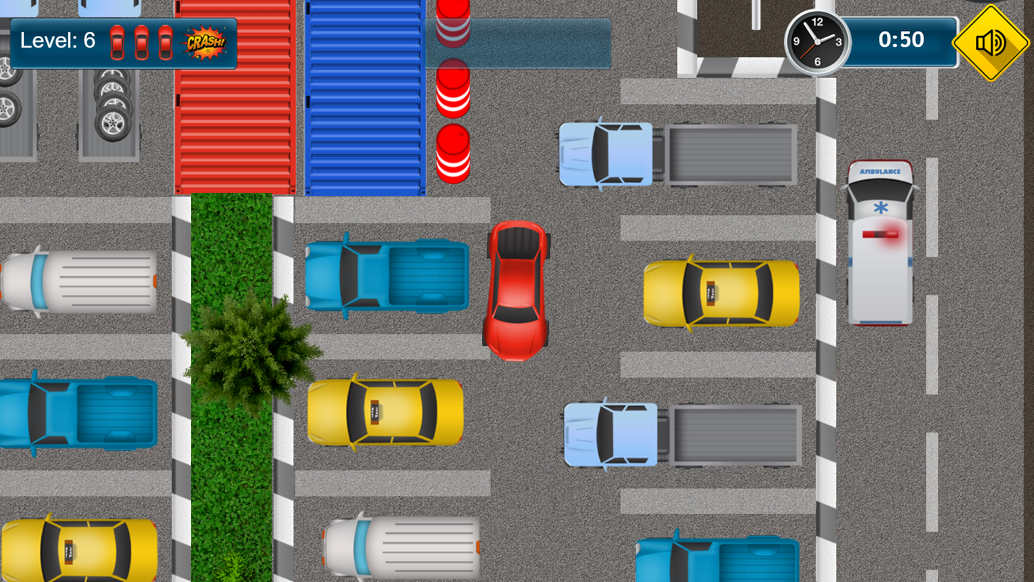 Parking Game Final Level Screenshot.