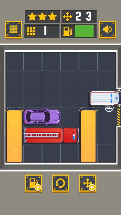 Parking Jam Game Level Play Screenshot.