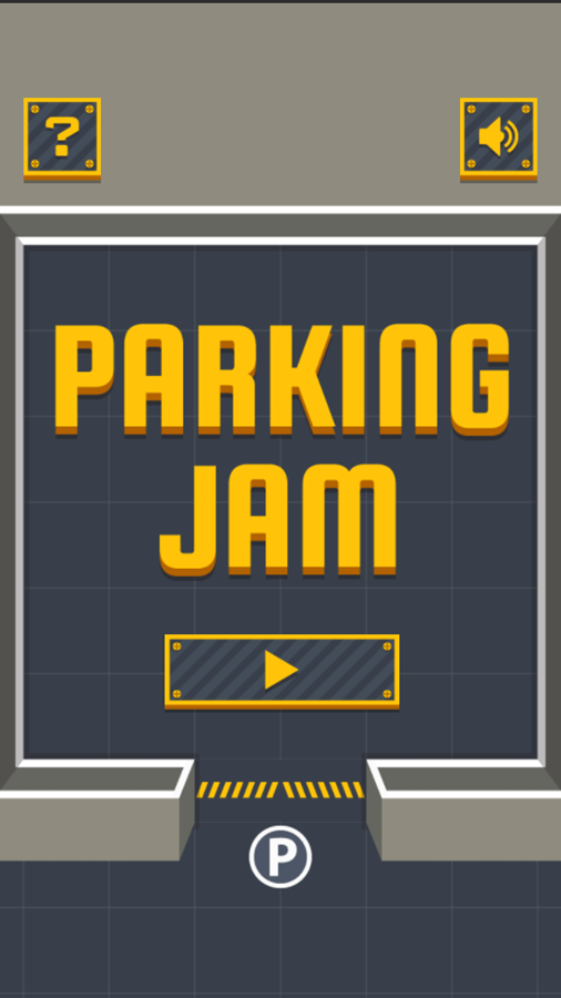 Parking Jam Game Welcome Screen Screenshot.